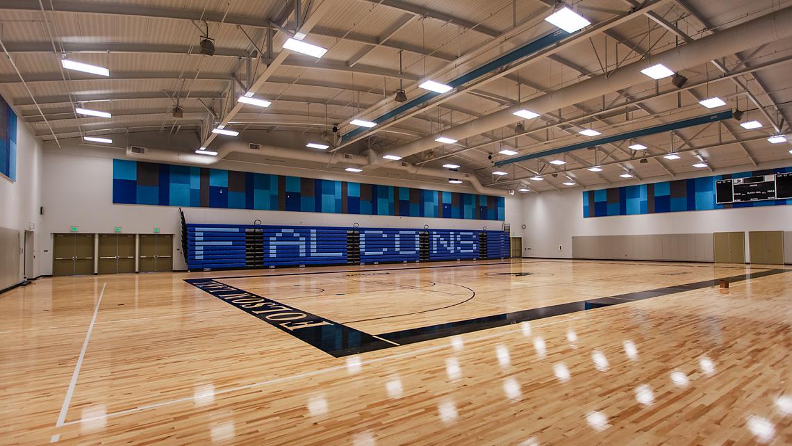 Folsom Lake College, Main Campus Gymnasium interior basketball court