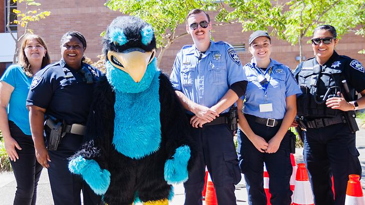 Falco with members of LRPD