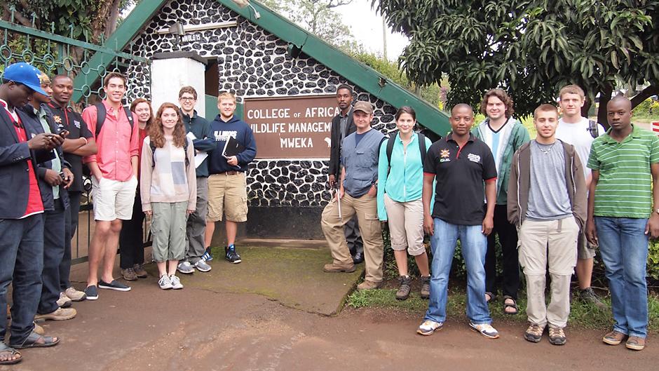 Study Abroad students in Tanzania